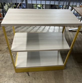 オカムラ オープンシェルフ ライブス 3段イエロー 2