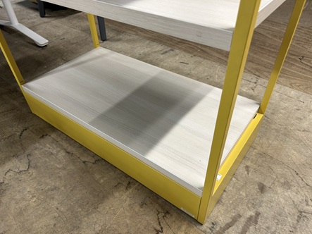 オカムラ オープンシェルフ ライブス 3段イエロー 3