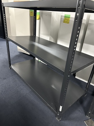 軽量棚 天地3段 ブラック 2