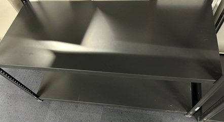 軽量棚 天地3段 ブラック 3