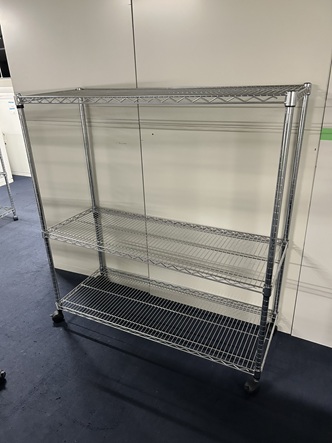 メタルラック　キャスター付き　W1200