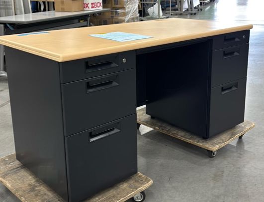 プラス 両袖デスク147 フラットライン