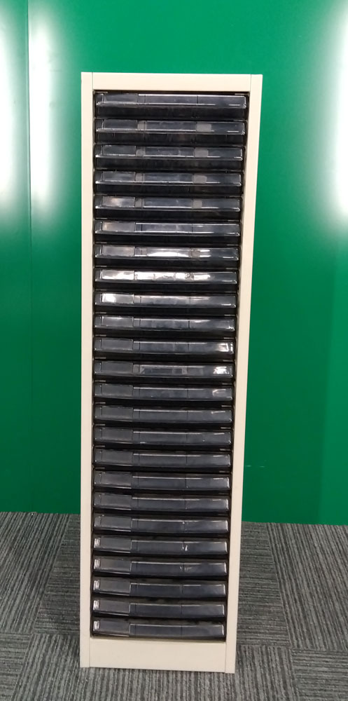 ウチダ1列クリアトレー書庫