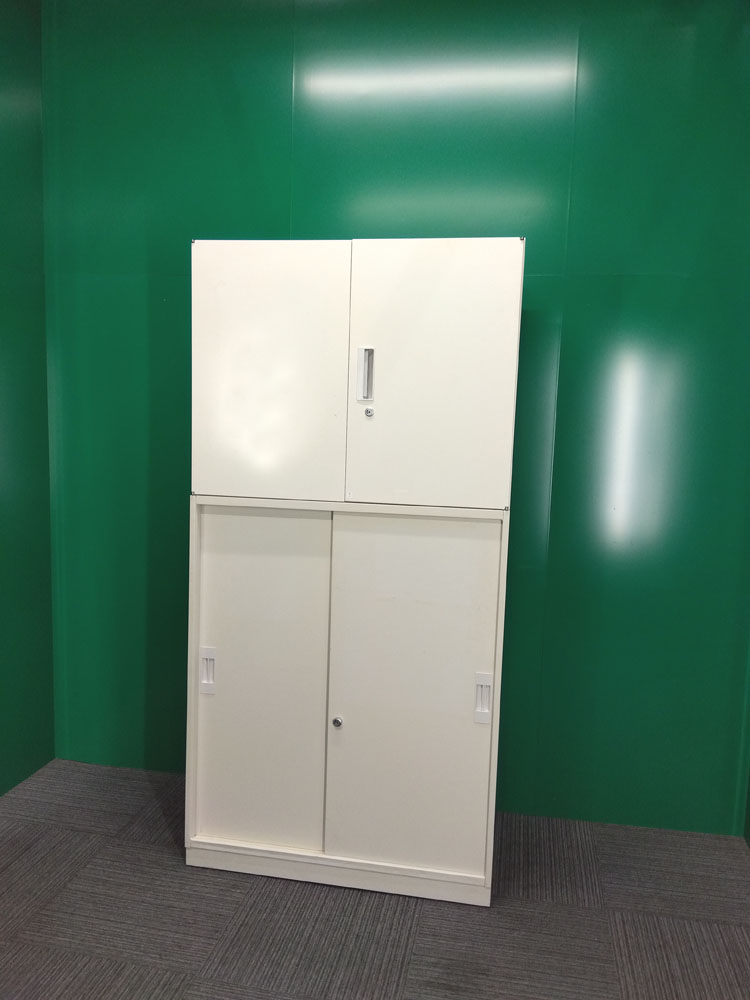 トヨスチール上下書庫（両開き＆引戸）