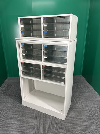 オカムラ　オープン・クリアトレー書庫